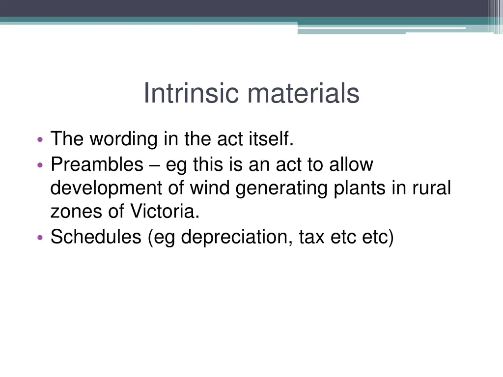 intrinsic materials