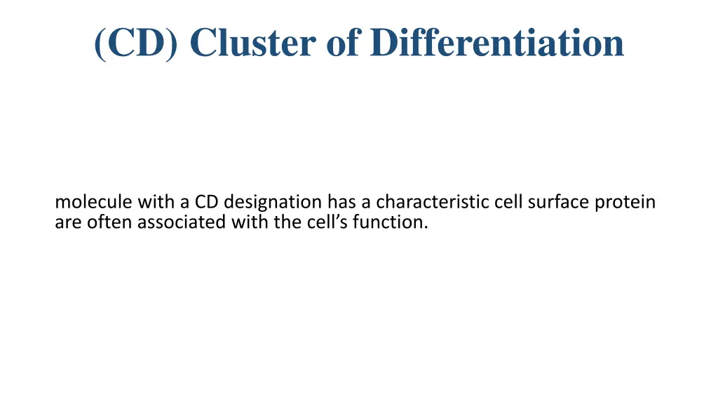 cd cluster of differentiation