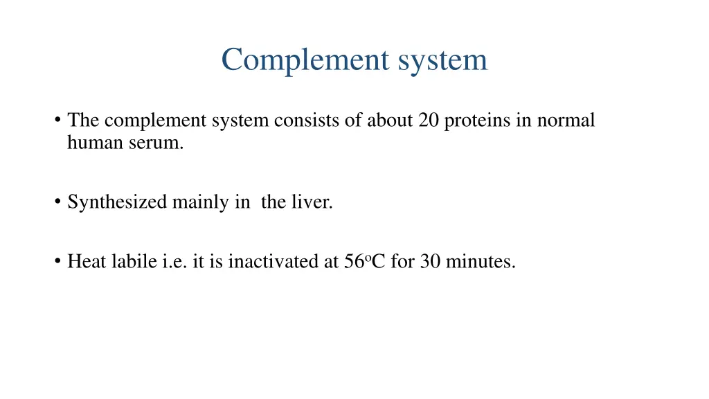 complement system