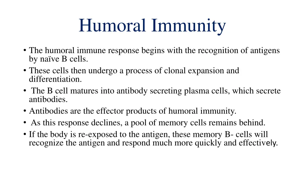 humoral immunity