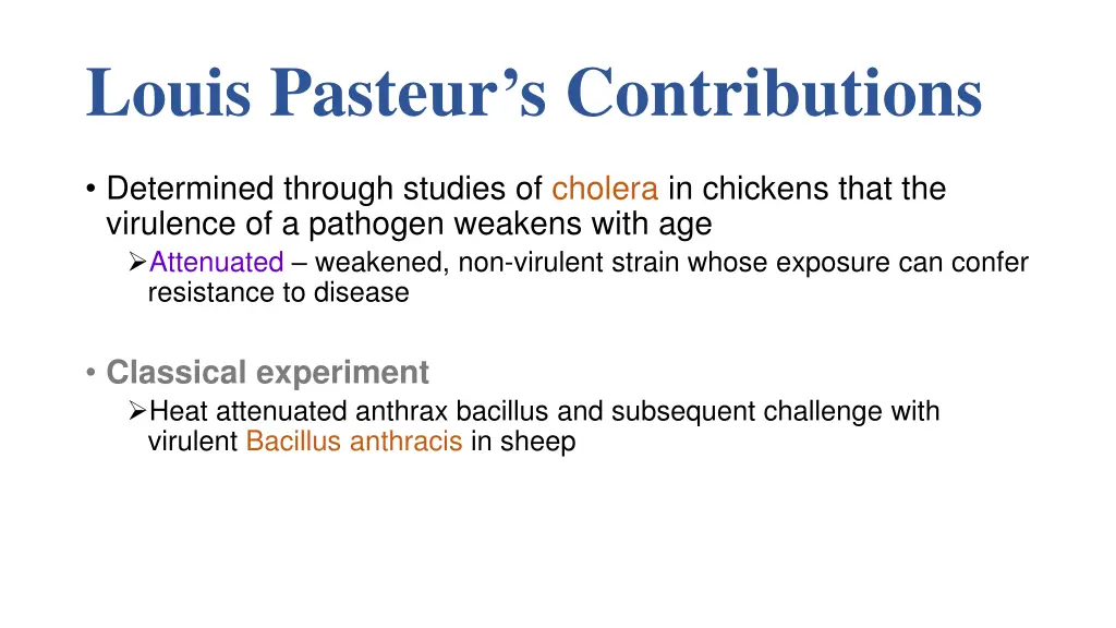 louis pasteur s contributions