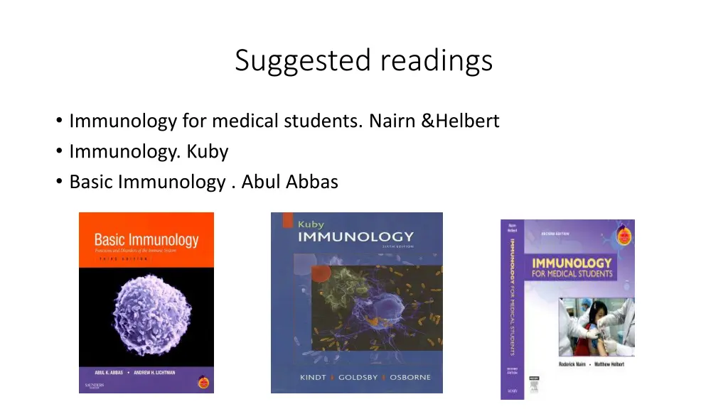 suggested readings