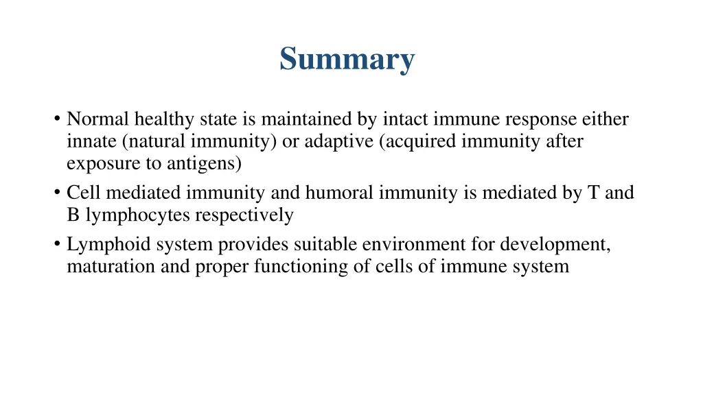 summary