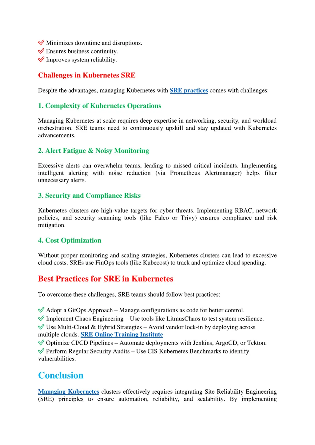 minimizes downtime and disruptions ensures