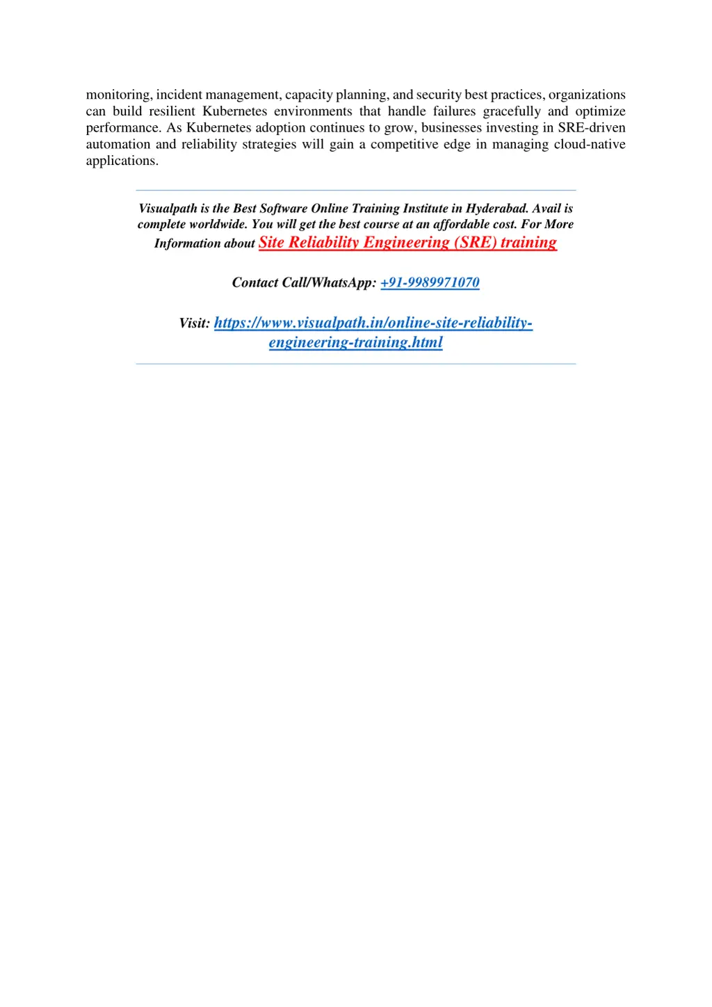 monitoring incident management capacity planning