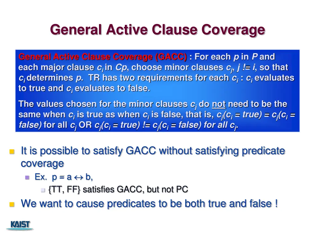 general active clause coverage