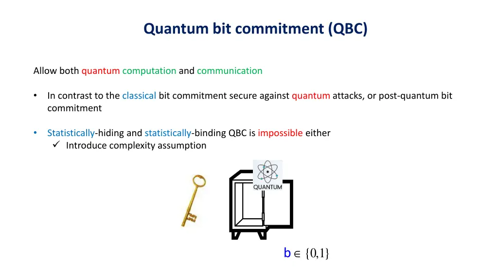 quantum bit commitment qbc