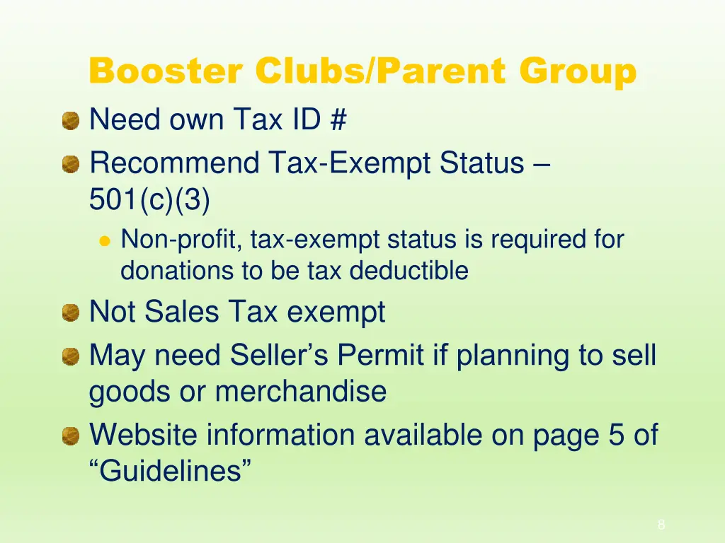 booster clubs parent group need