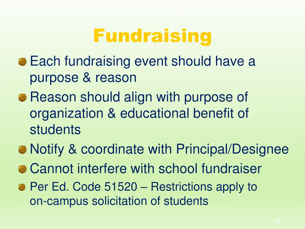 fundraising