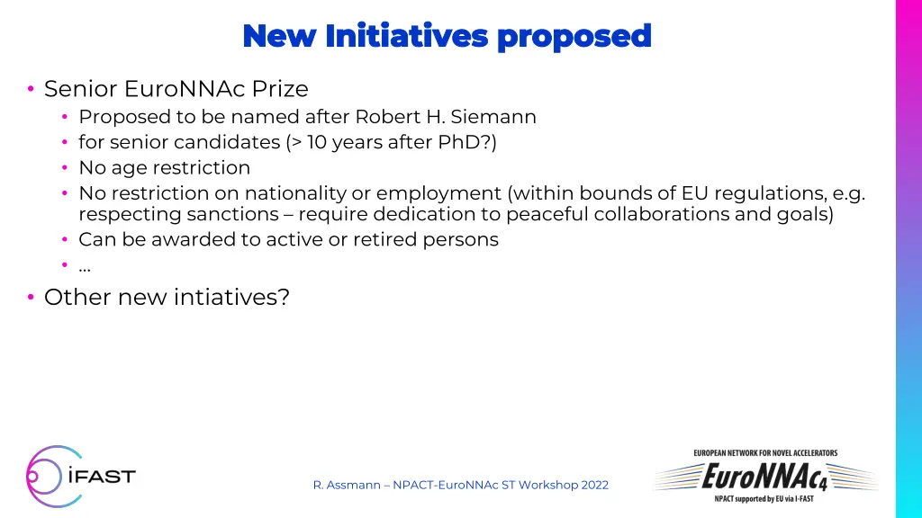 new initiatives new initiatives proposed