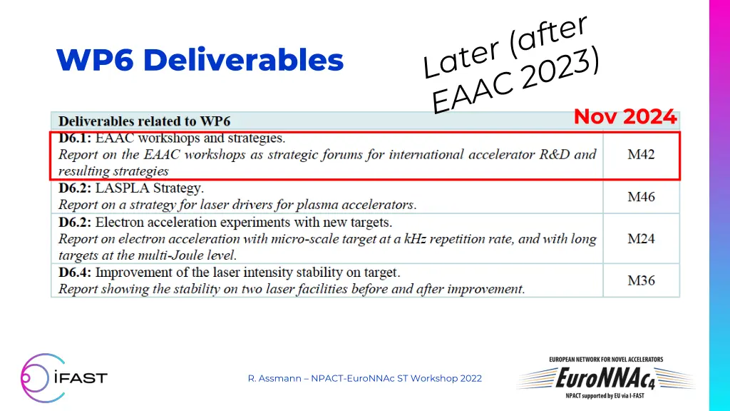 wp6 deliverables