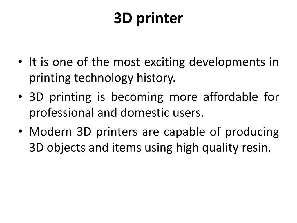 3d printer