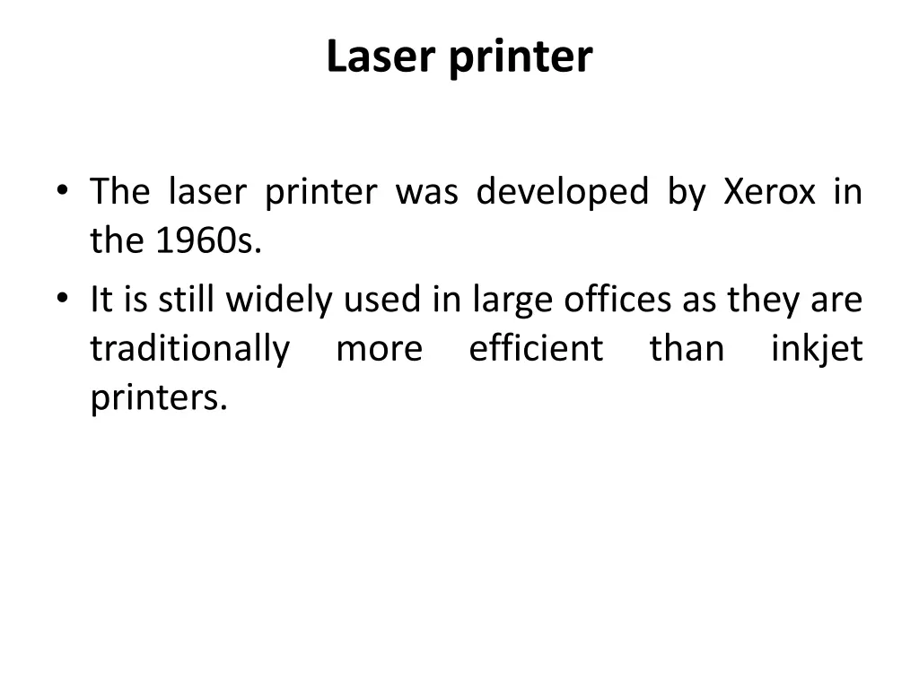laser printer