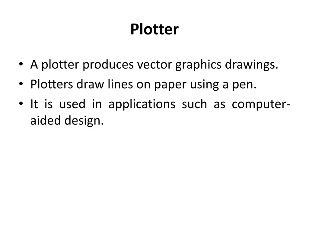 plotter