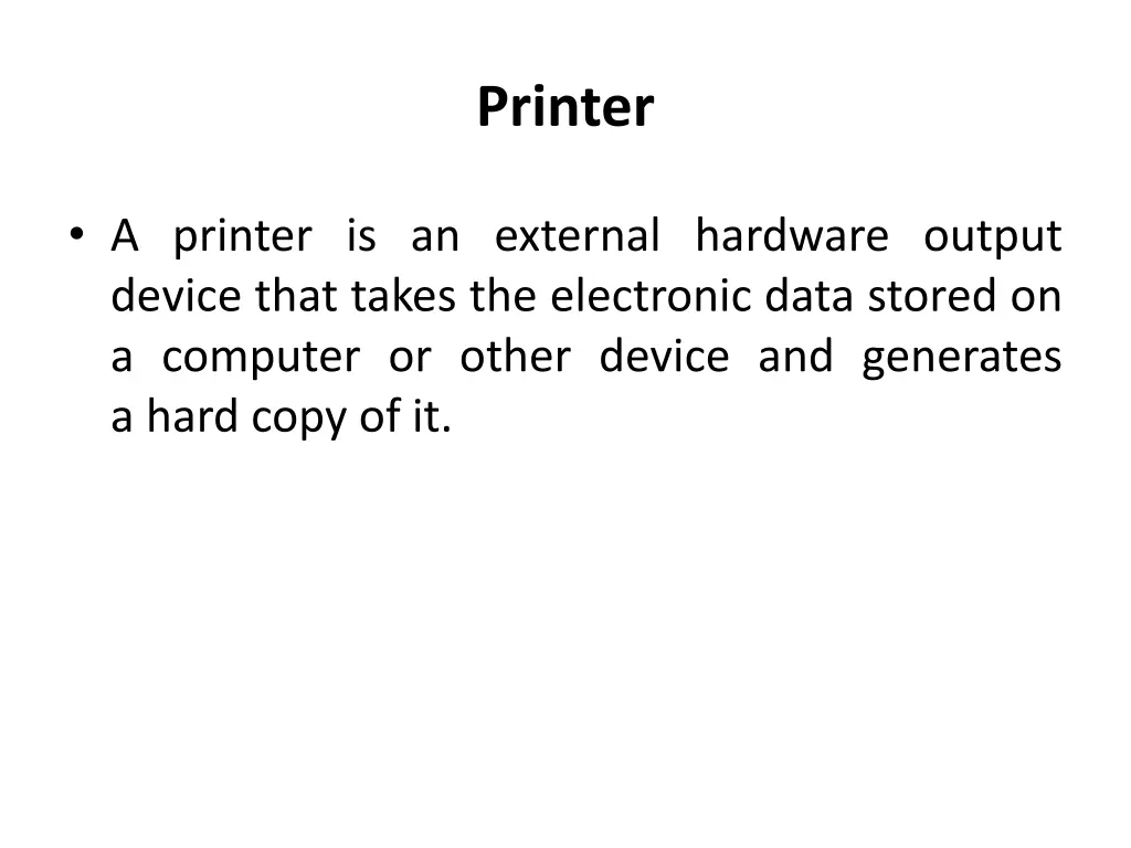 printer