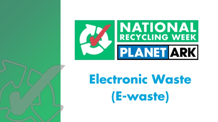 electronic waste e waste