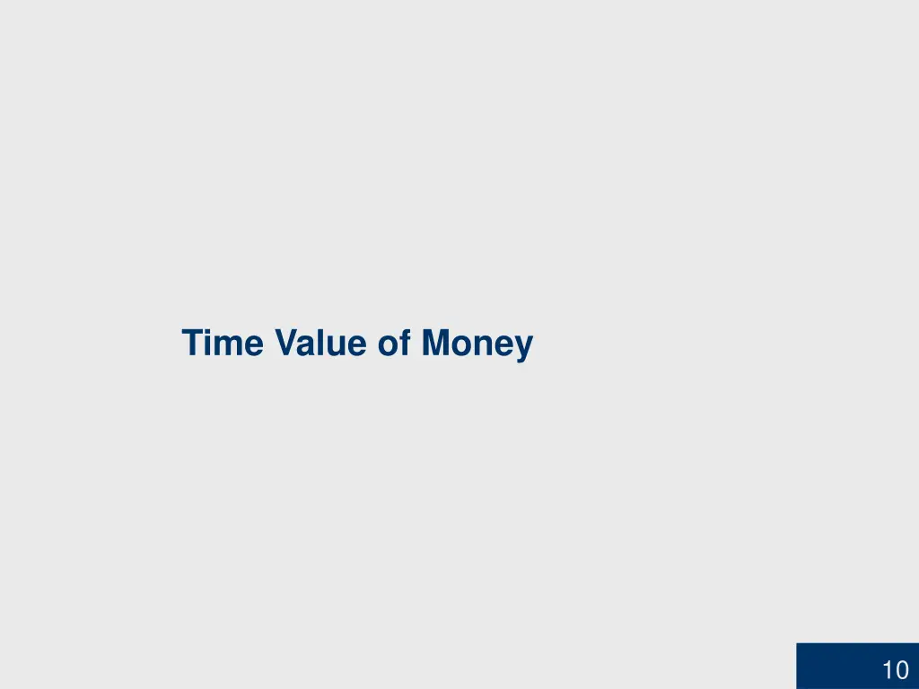 time value of money