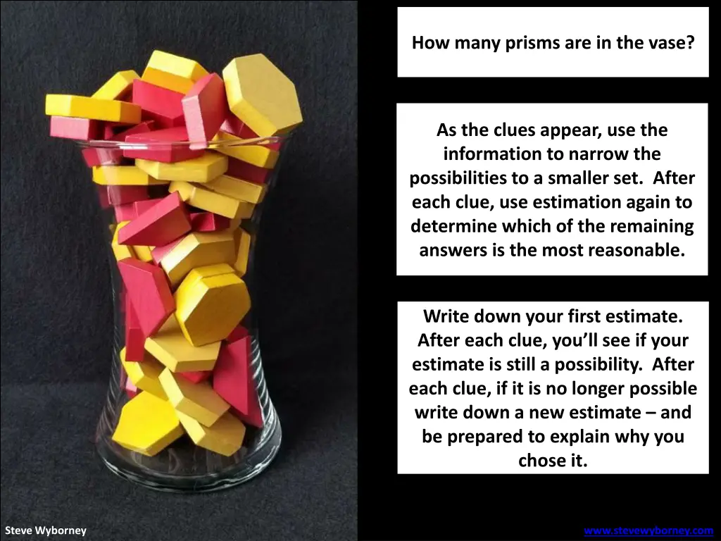 how many prisms are in the vase