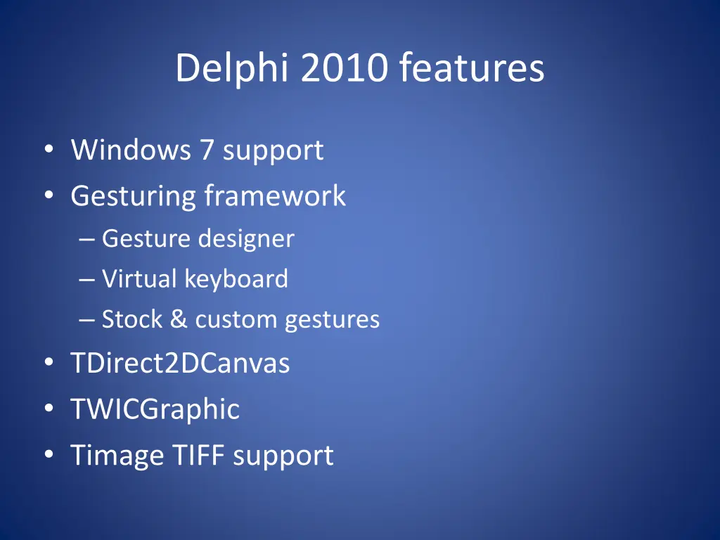 delphi 2010 features 1