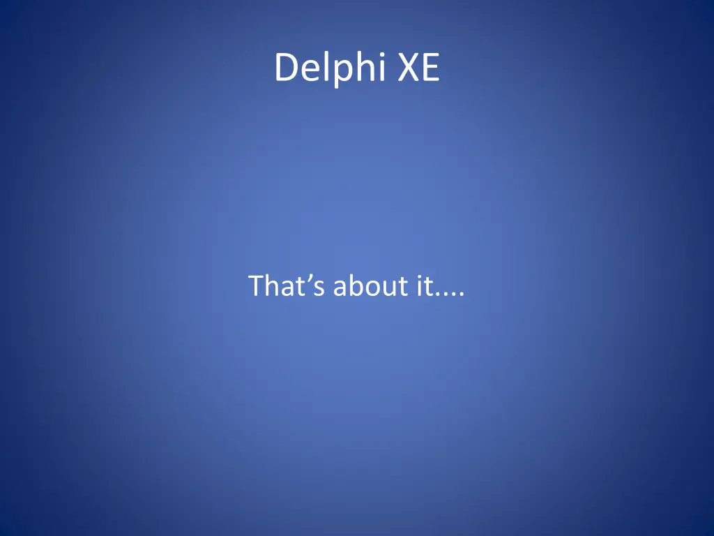 delphi xe