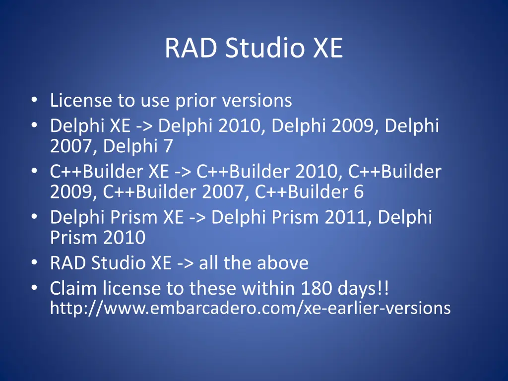 rad studio xe