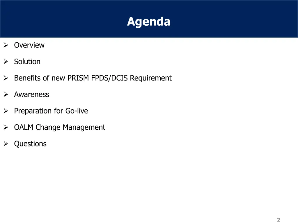 agenda