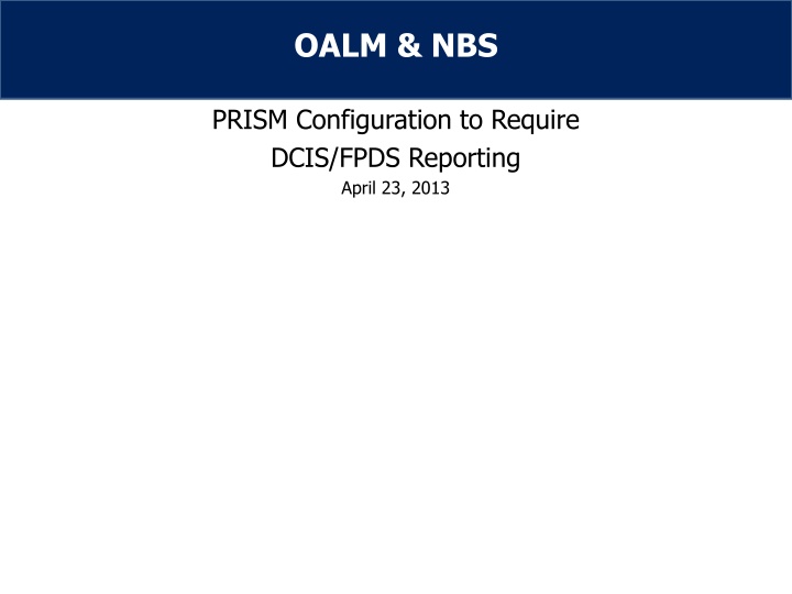 oalm nbs