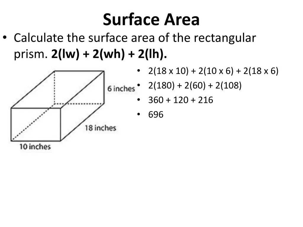 surface area 11
