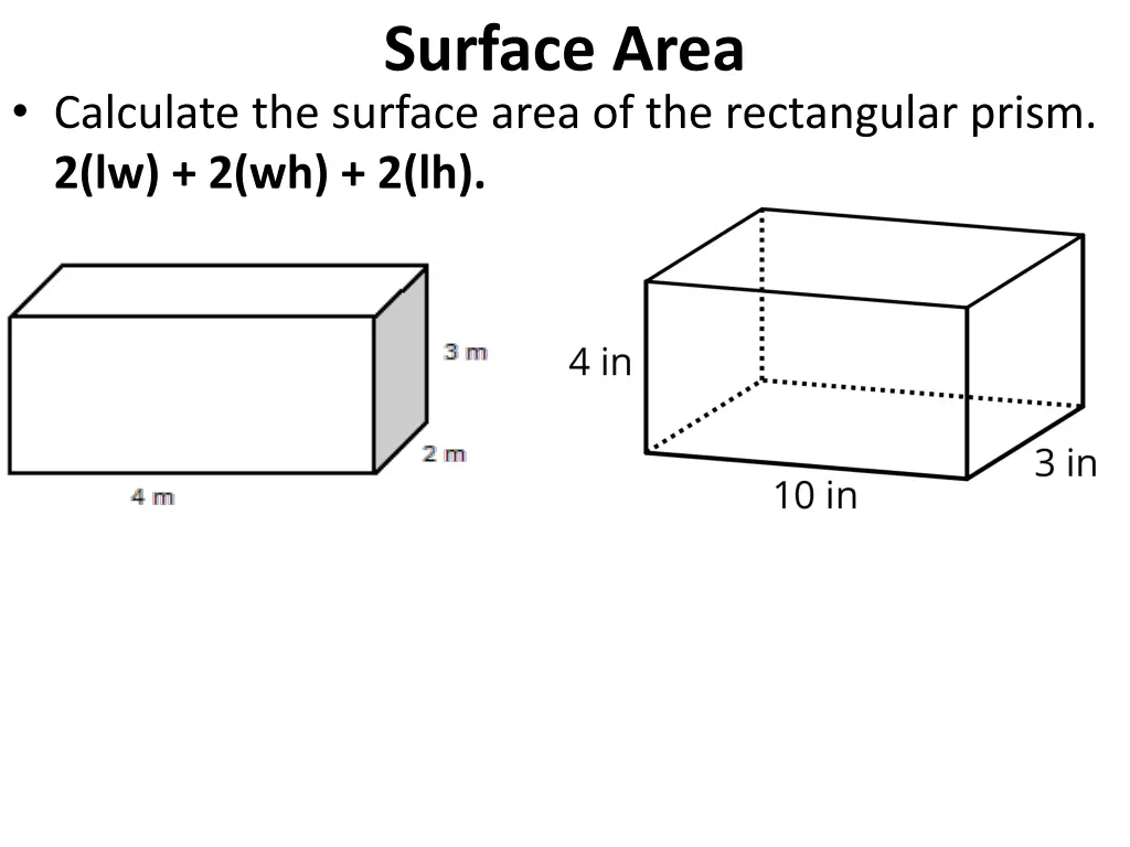 surface area 13