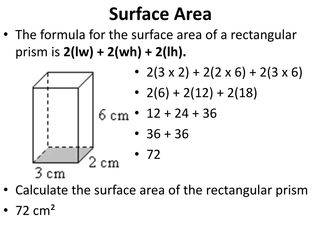 surface area 6
