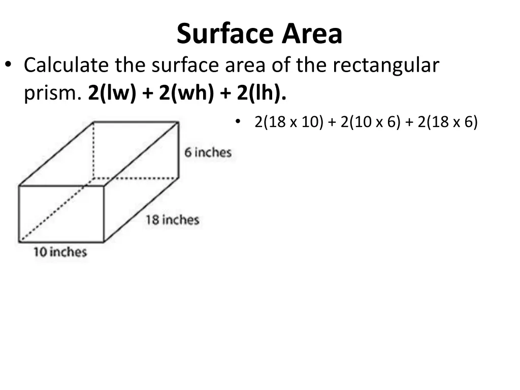 surface area 8