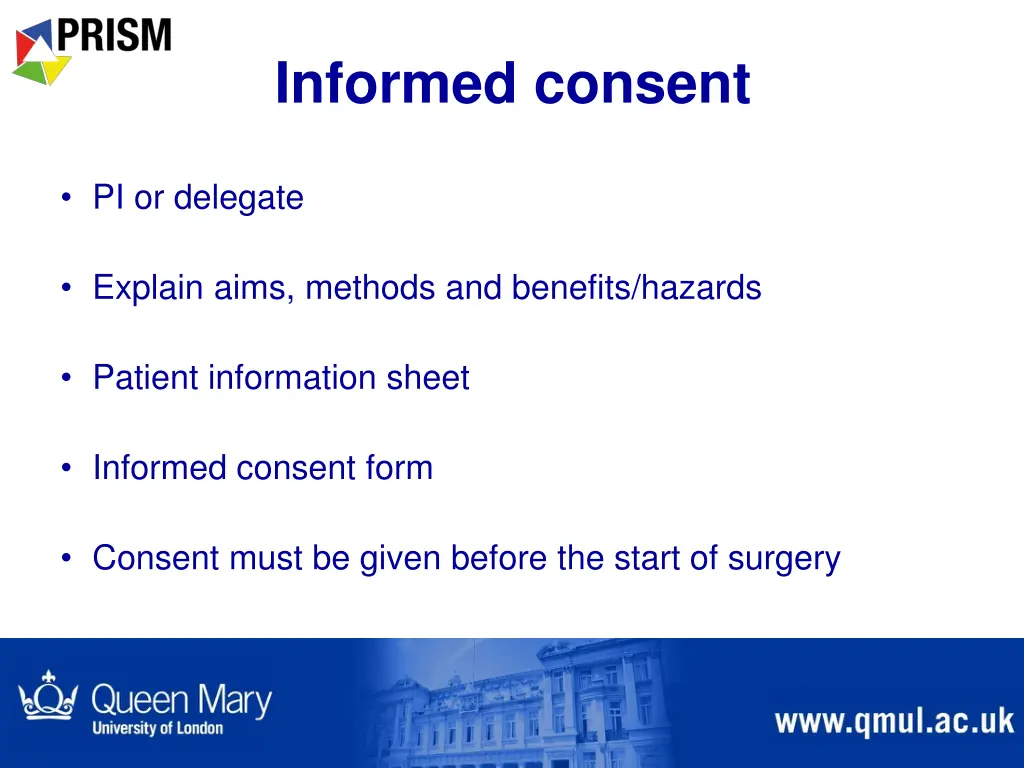 informed consent