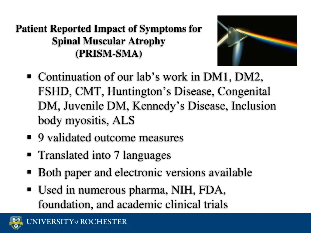 patient reported impact of symptoms for spinal