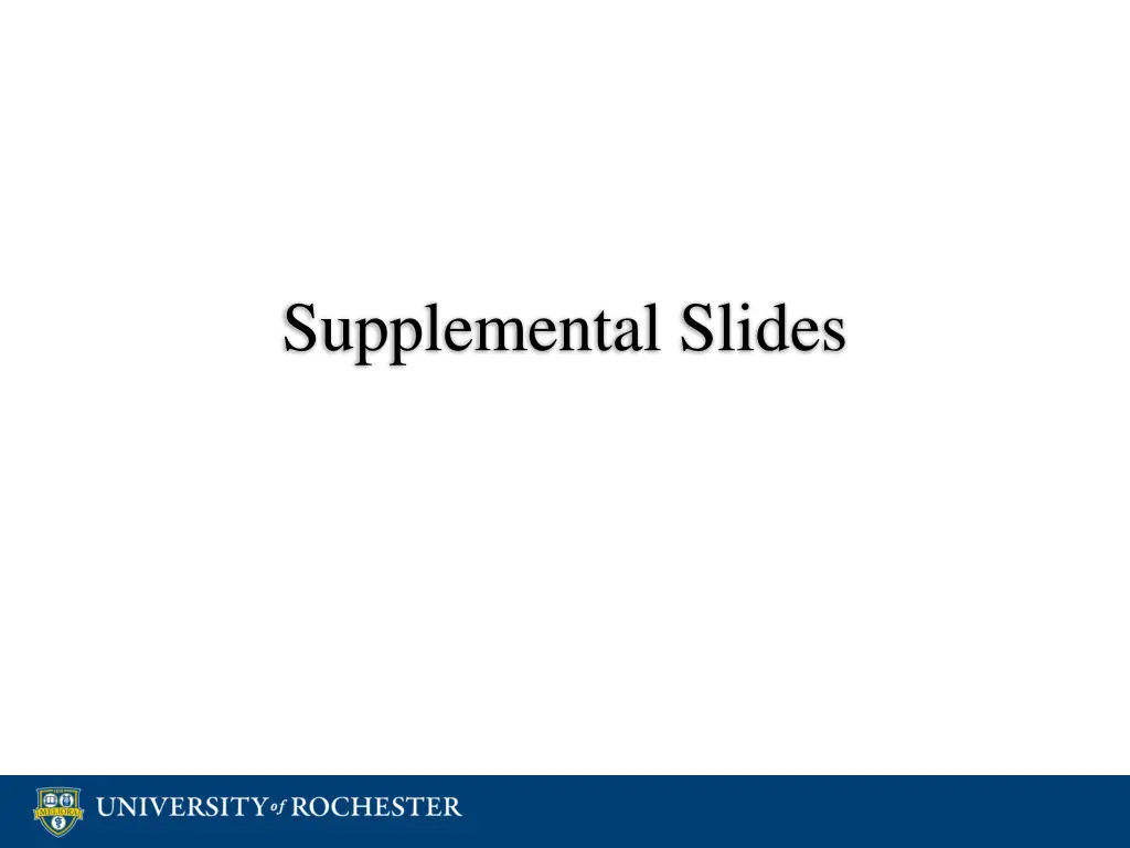 supplemental slides