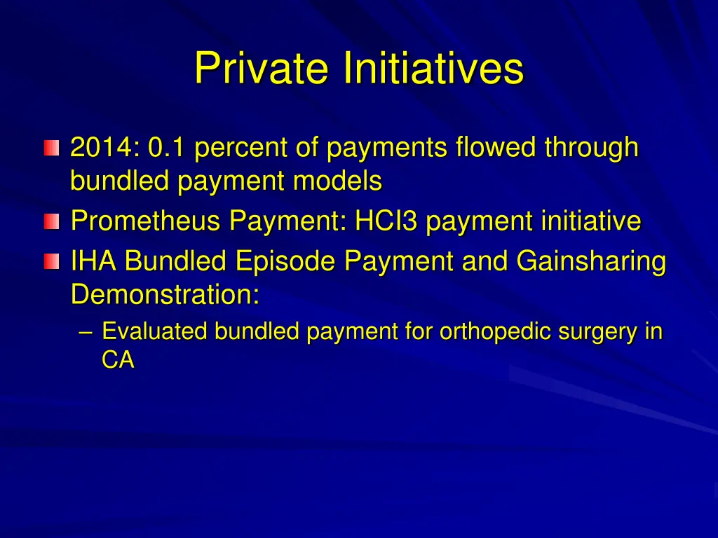 private initiatives