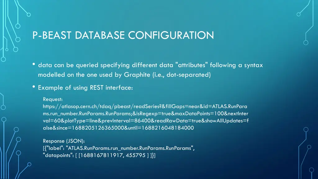 p beast database configuration