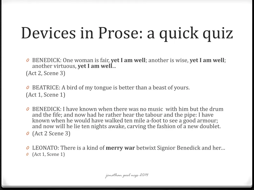 devices in prose a quick quiz