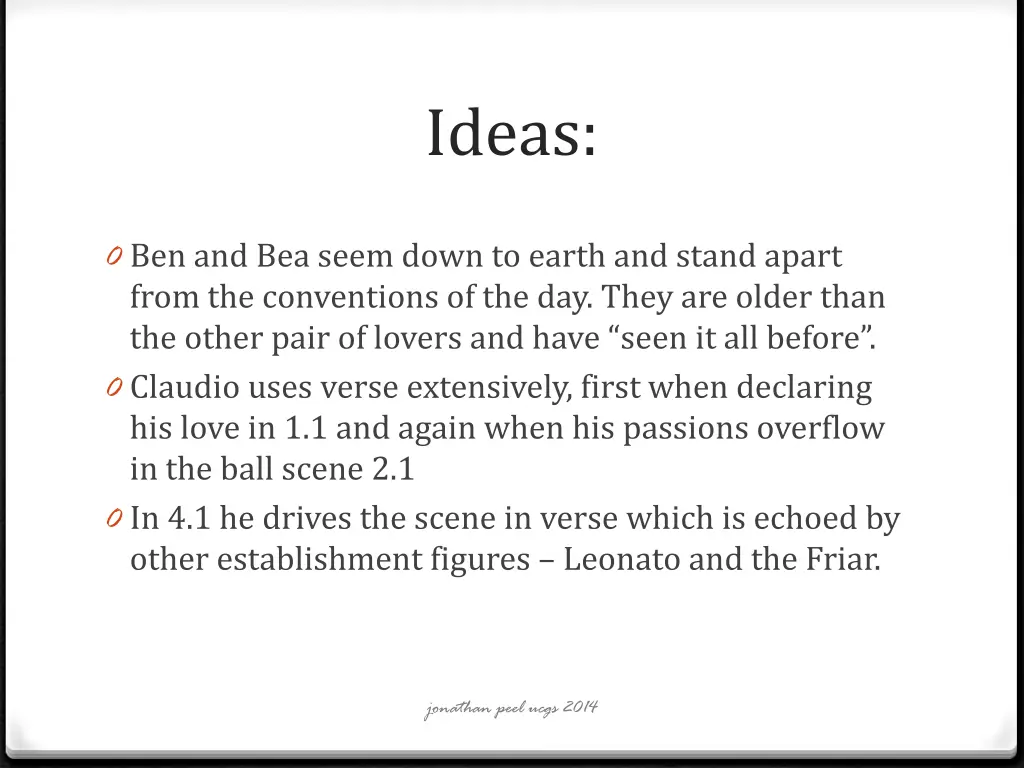 ideas