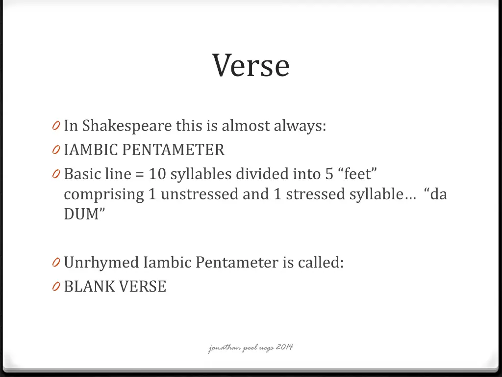 verse