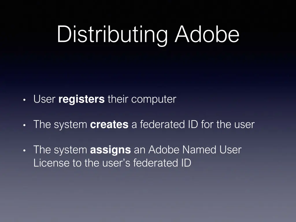 distributing adobe