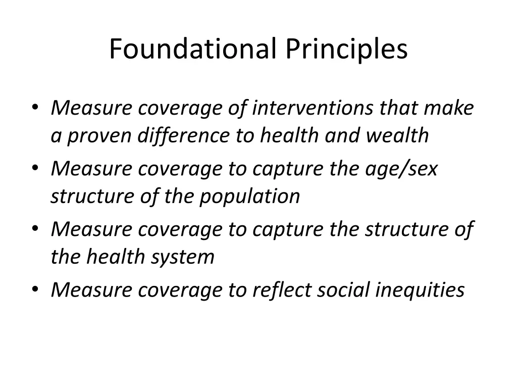 foundational principles