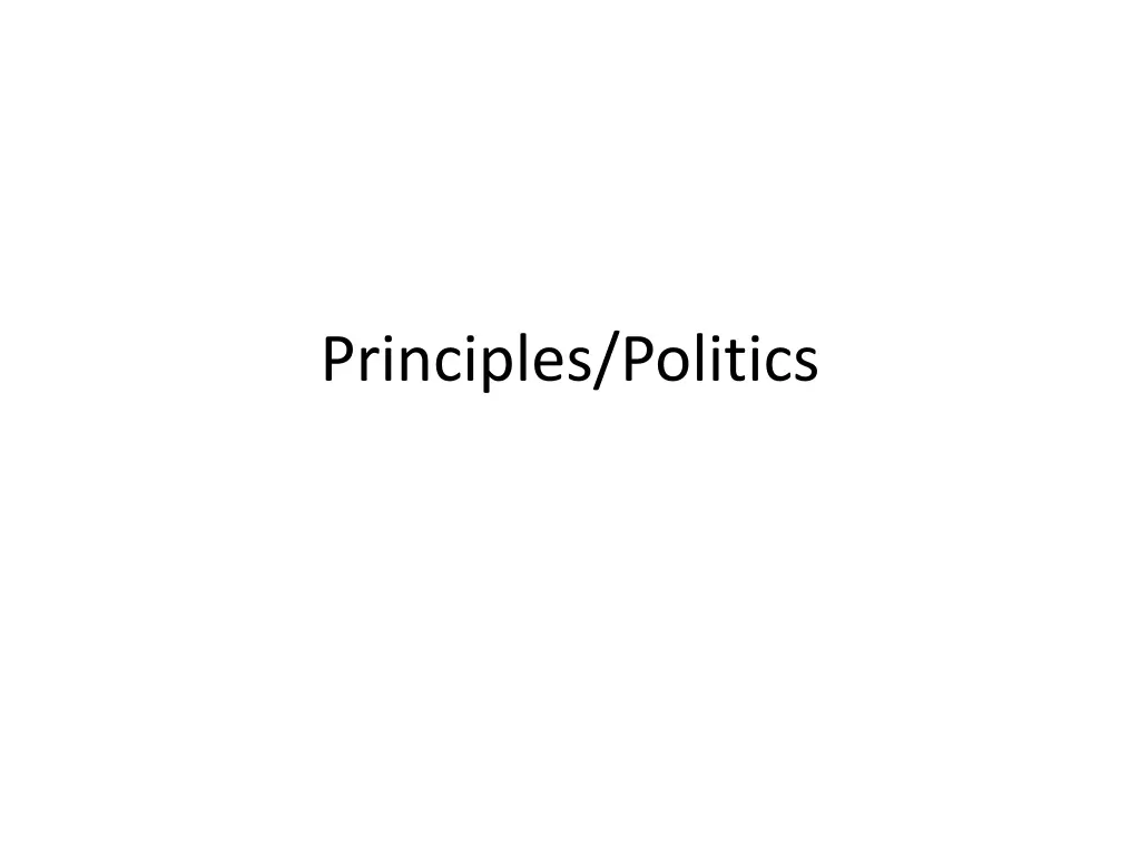 principles politics
