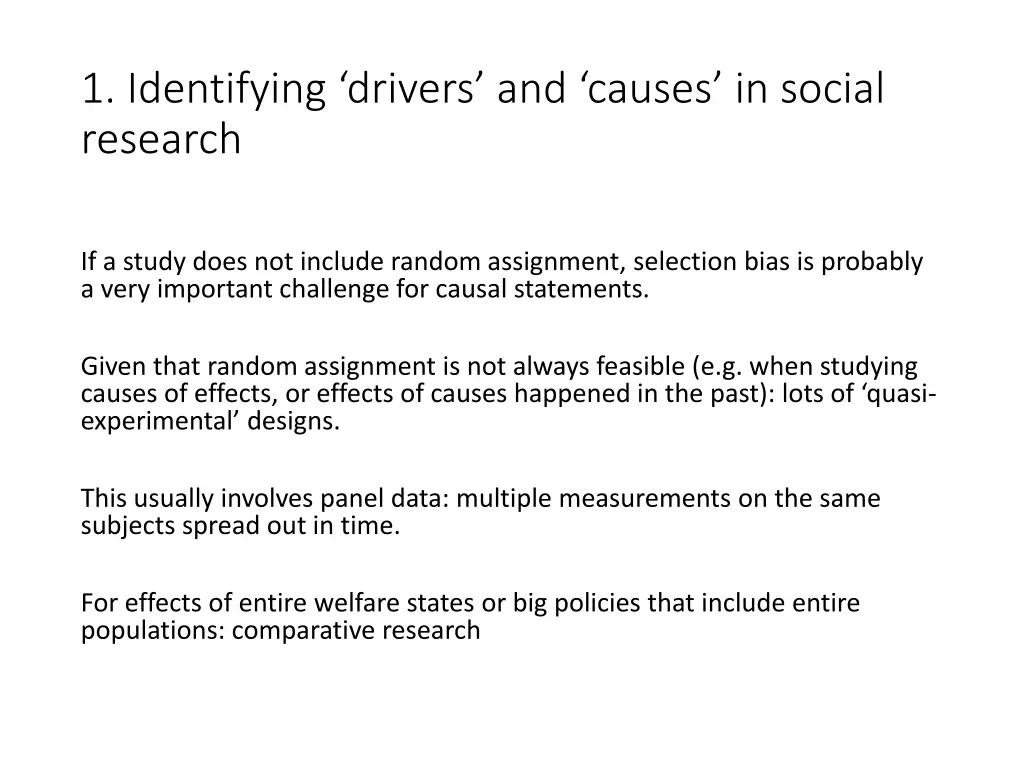 1 identifying drivers and causes in social 3