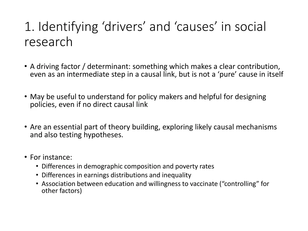 1 identifying drivers and causes in social 6