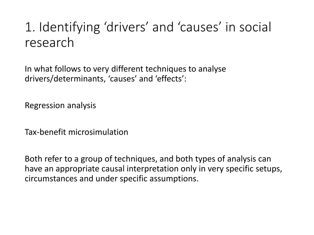 1 identifying drivers and causes in social 7