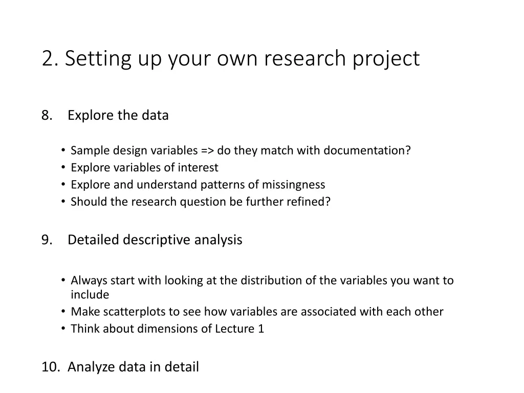 2 setting up your own research project 4