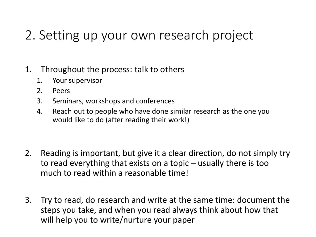 2 setting up your own research project 6
