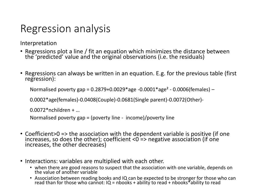 regression analysis 1
