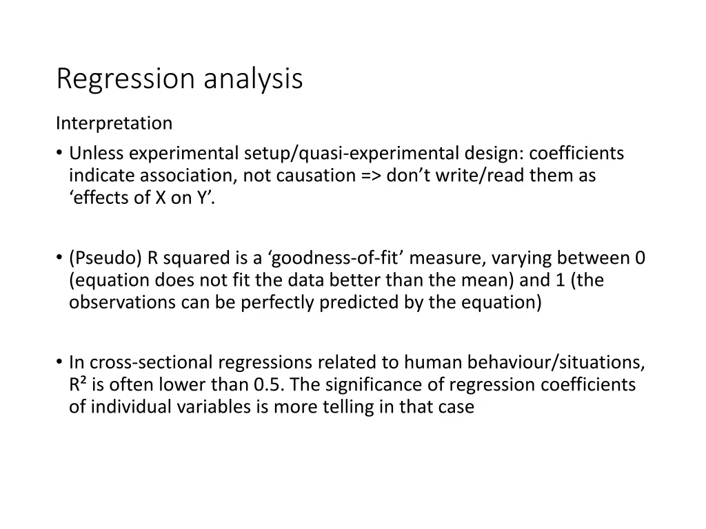 regression analysis 2