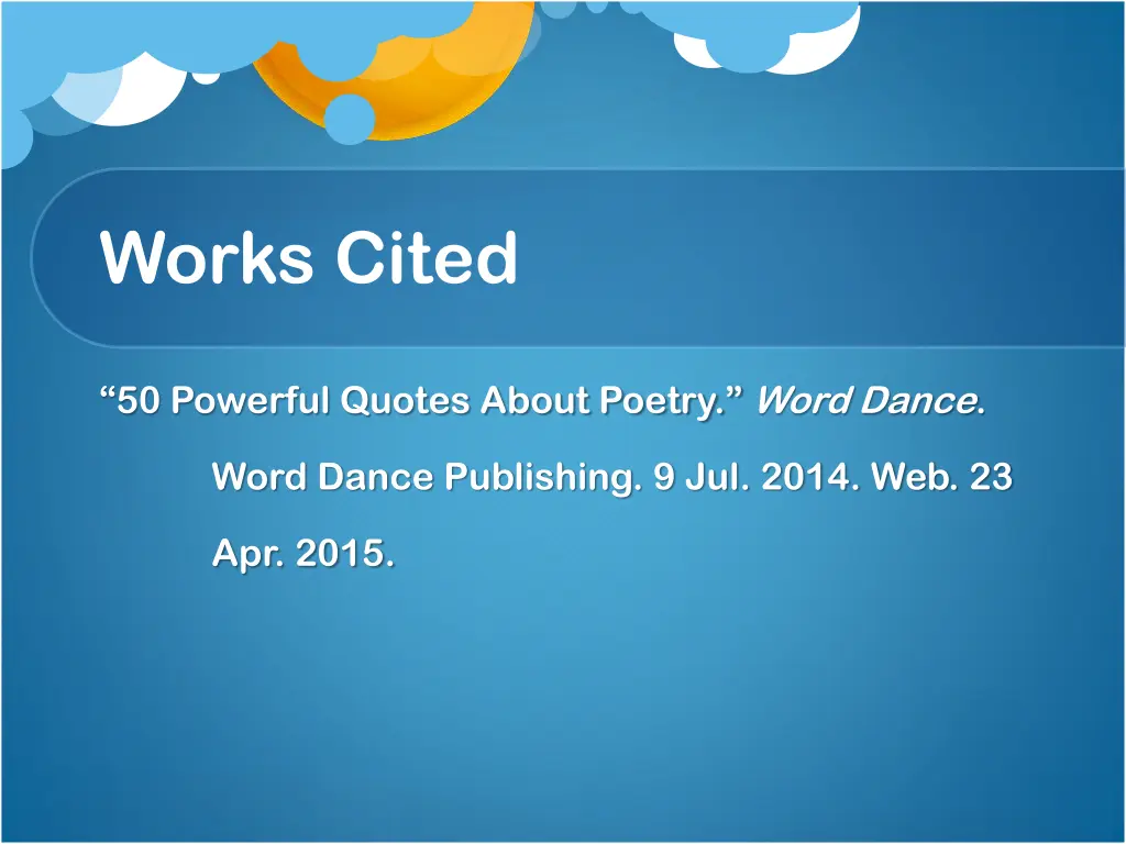 works cited